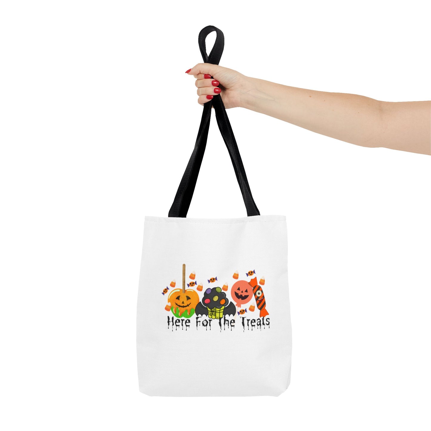 Here For The Treats Halloween Tote Bag (AOP)