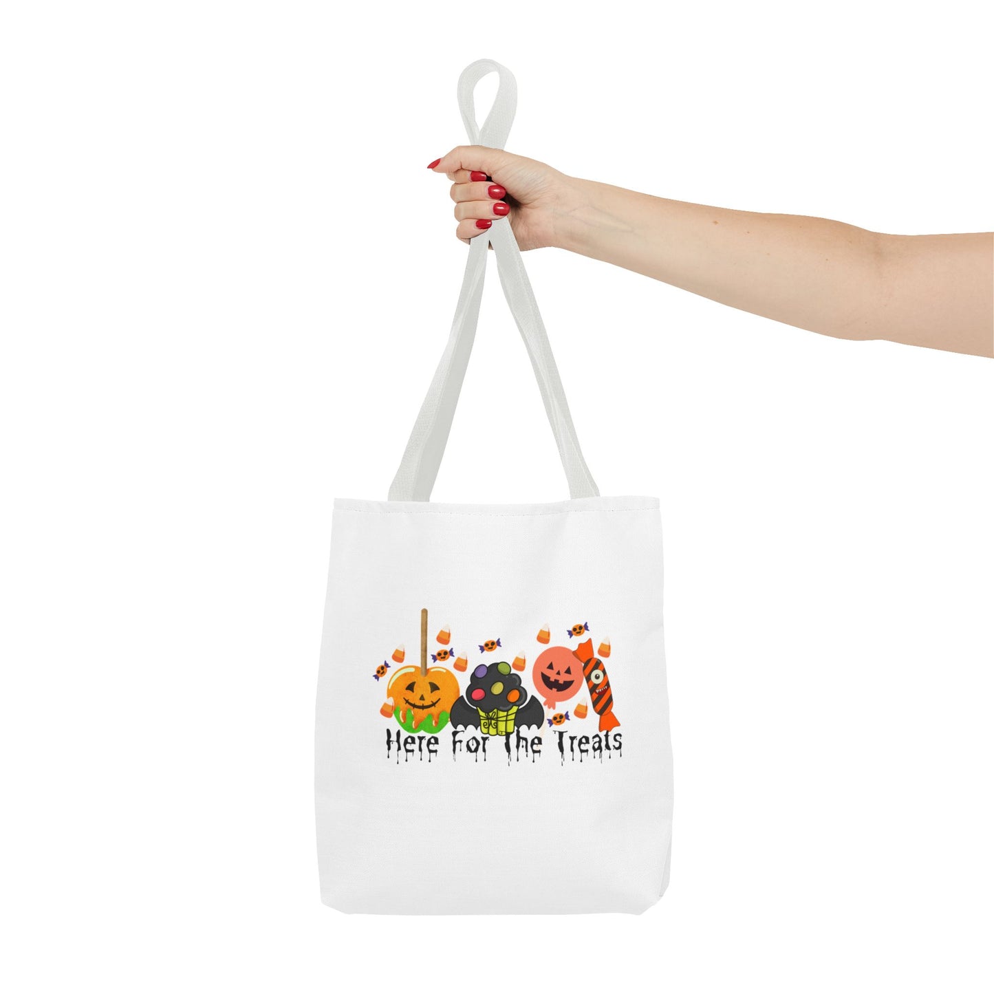 Here For The Treats Halloween Tote Bag (AOP)