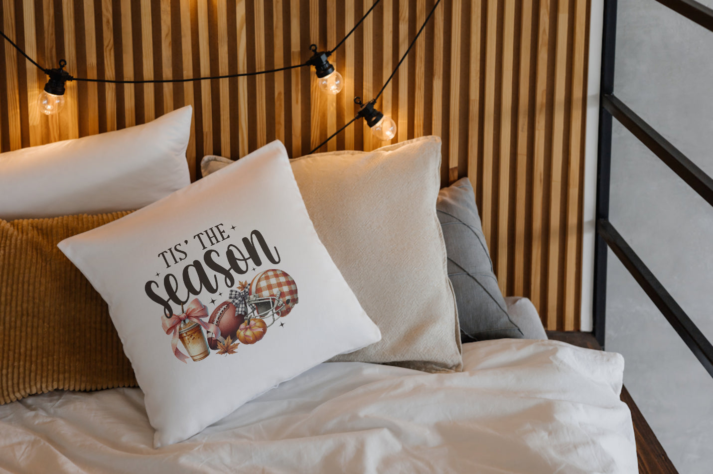 Tis the Season Spun Polyester Square Pillow