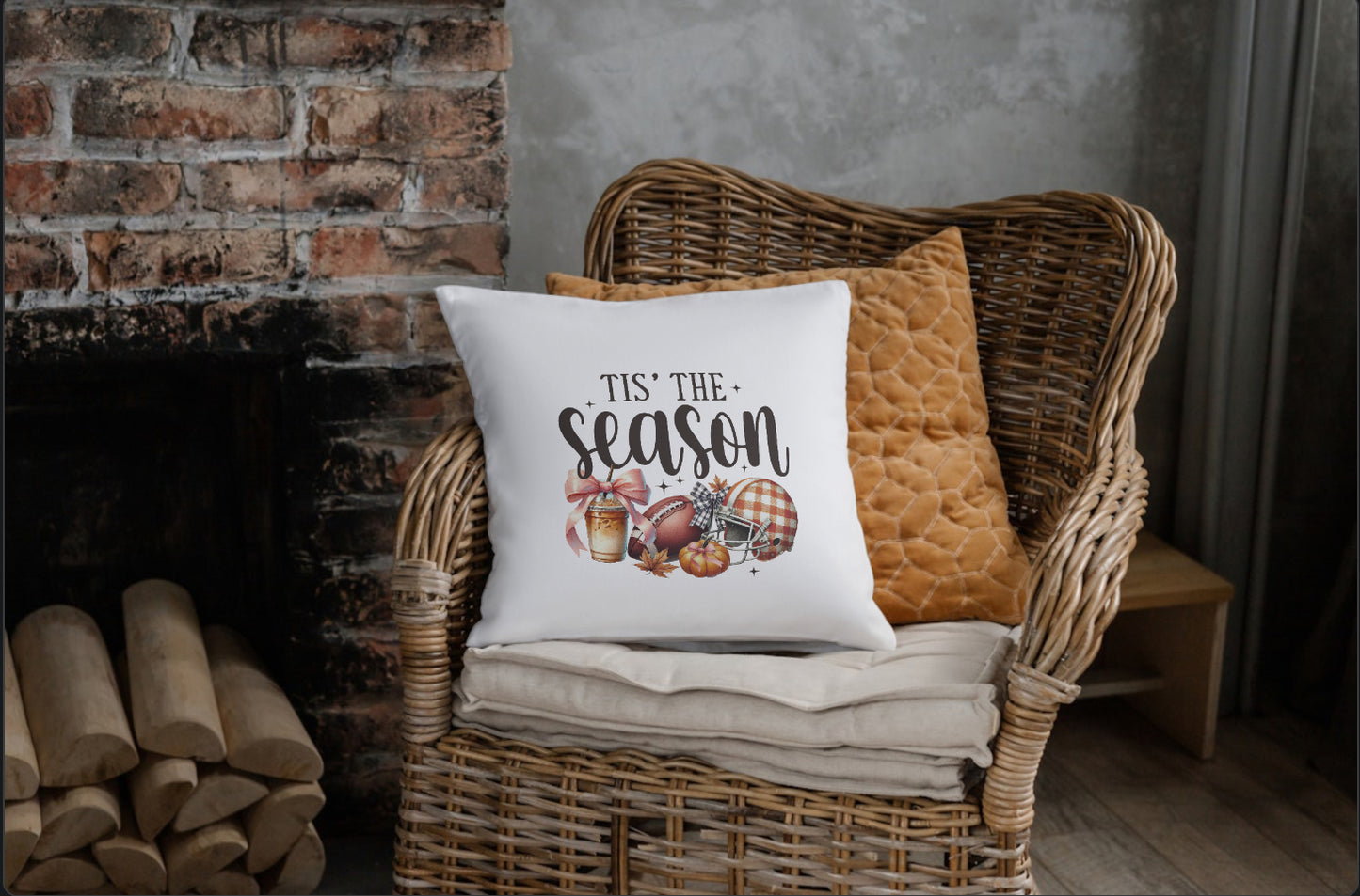 Tis the Season Spun Polyester Square Pillow