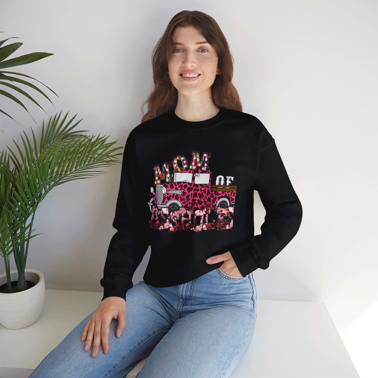 Mom of A$$holes Unisex Heavy Blend™ Crewneck Sweatshirt