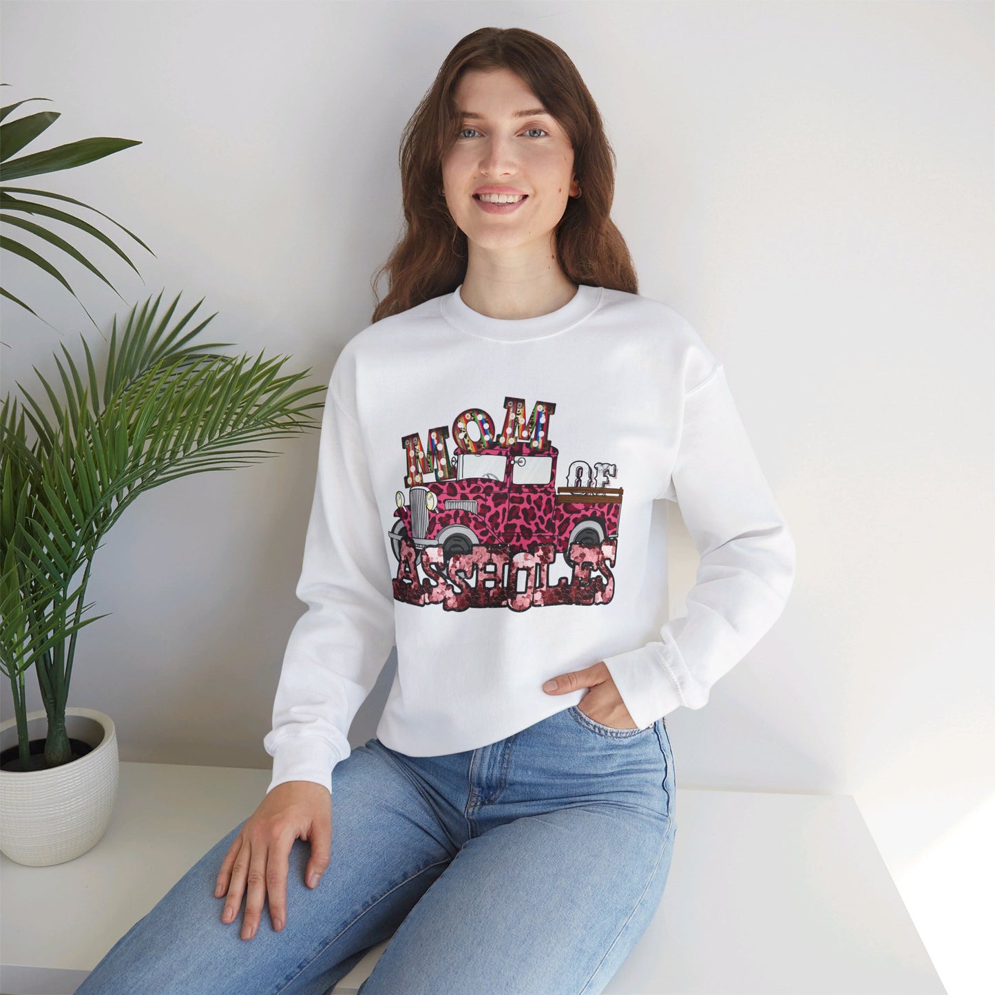 Mom of A$$holes Unisex Heavy Blend™ Crewneck Sweatshirt