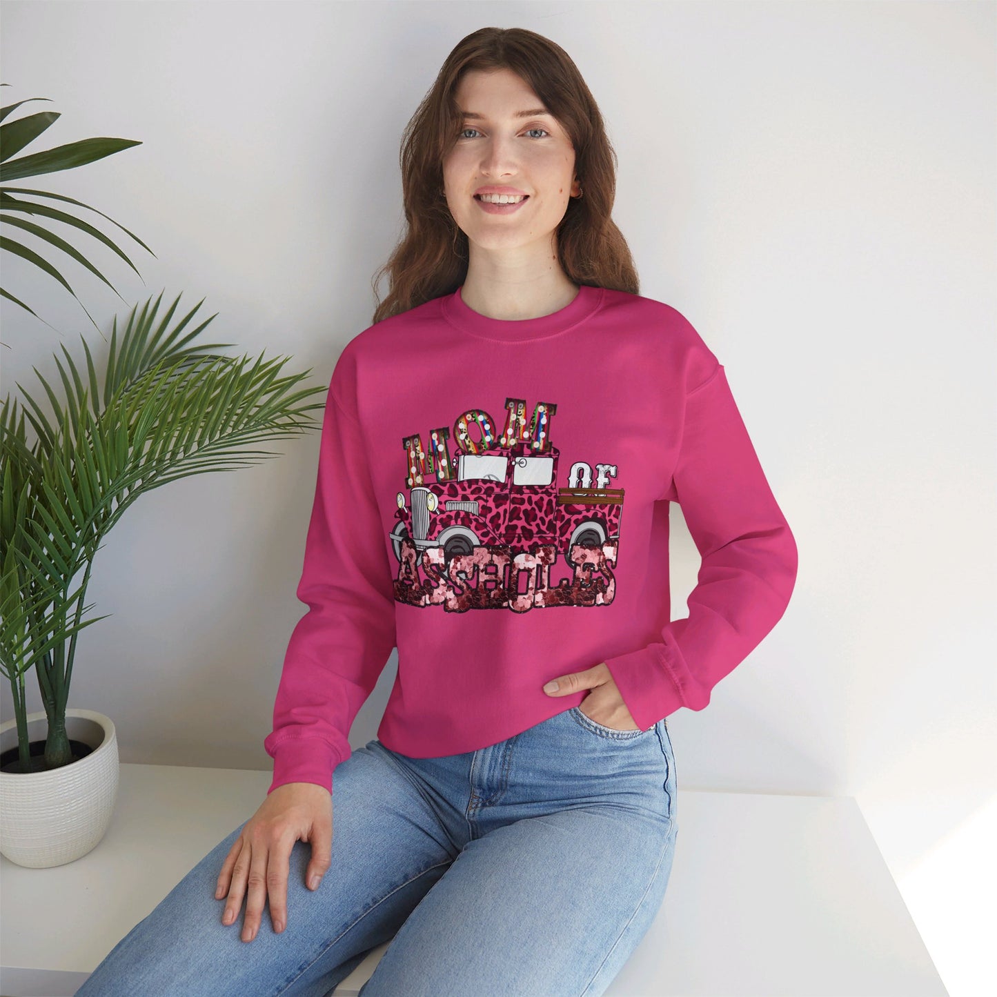 Mom of A$$holes Unisex Heavy Blend™ Crewneck Sweatshirt