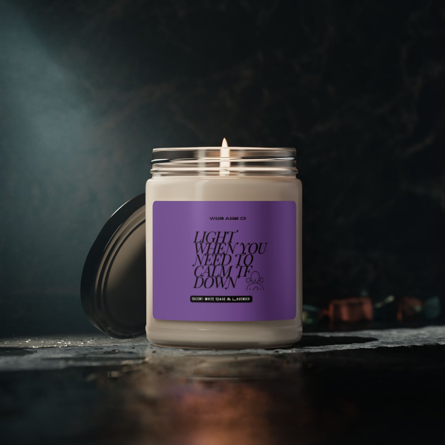 Light When You Need To Calm TF Down Scented Soy Candle, 9oz